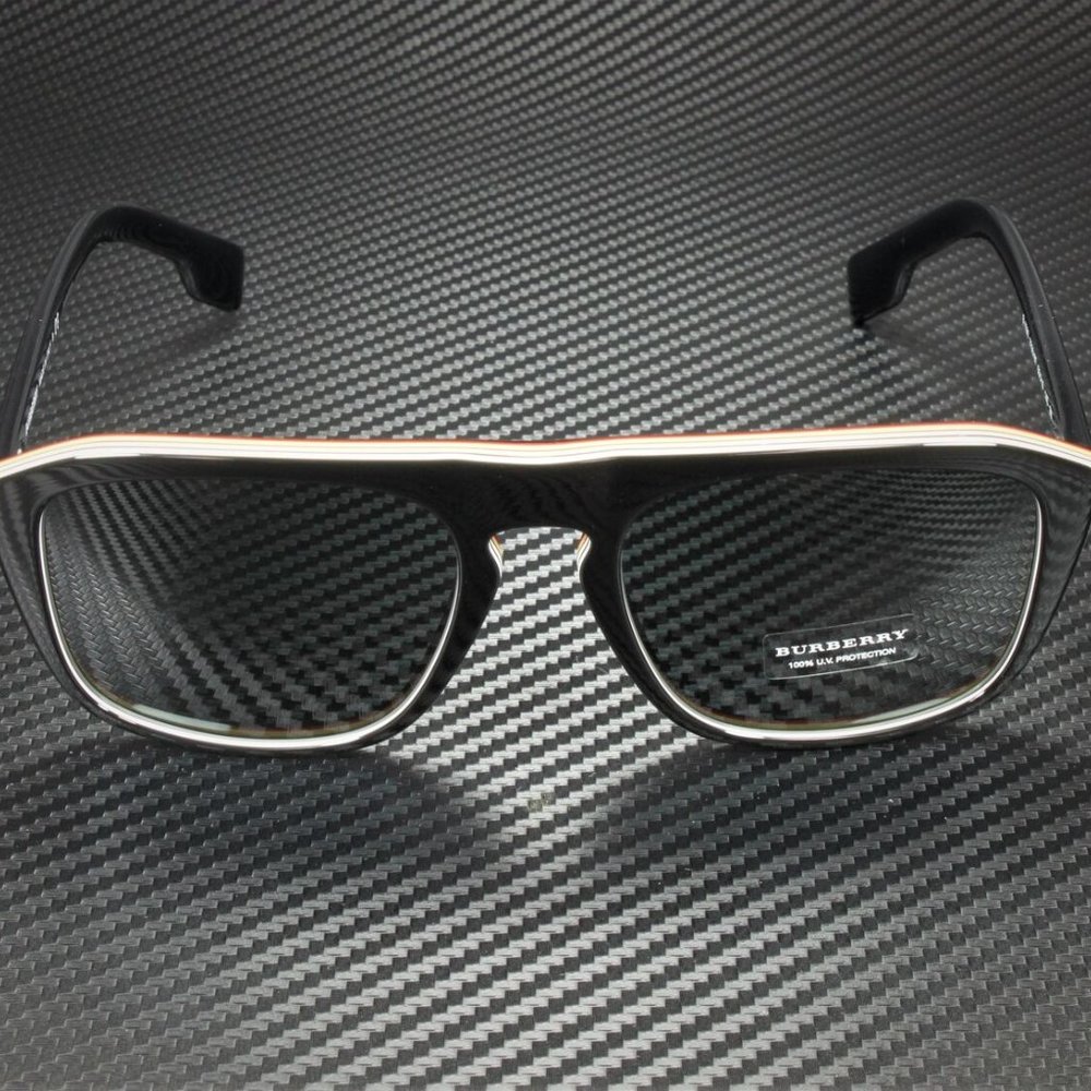 Burberry Multi Layer Checkered 55mm Sunglasses - Picture 4 of 5